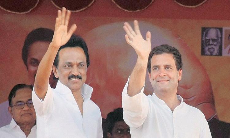 Rahul Gandhi and MK Stalin