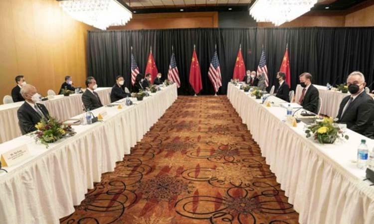 United States of America-China-Strategic dialgue-Diplomats-Alaska meeting