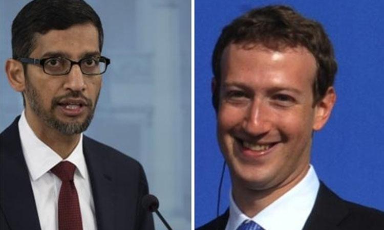 United States-Facebook-Twitter-Google-Jack Dorsey-Sundar Pichai-Mark Zuckerberg