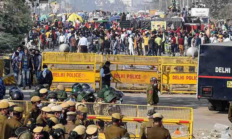 Farmers Protest-Bharat Bandh-Agitating Farmers-NH24 blockade
