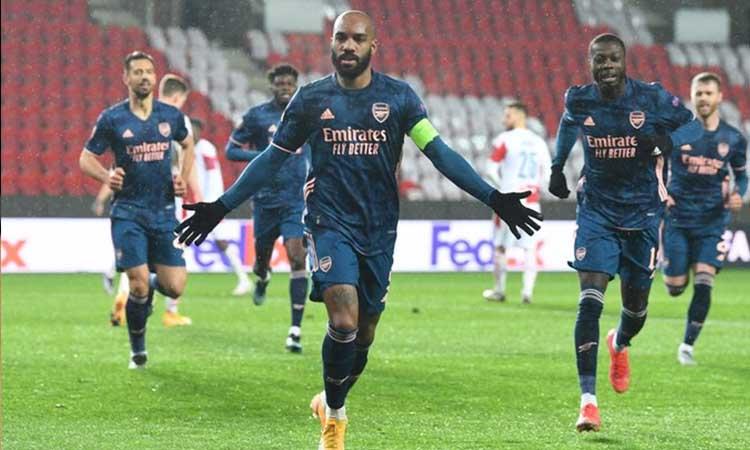 Football-Arsenal-Europa League-Semi Final-Slavia Prague