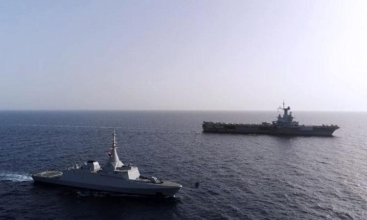 France-Egypt-France conduct joint naval-air drills