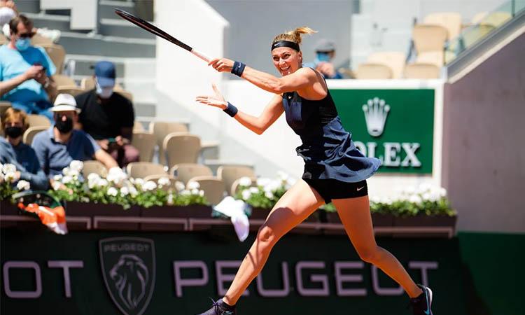 French Open-Petra Kvitova saves match point to stay afloat