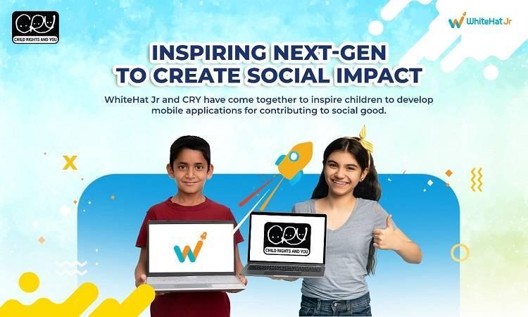 on Tuesday, WhiteHat Jr partnered non-governmental organisation CRY - Child Rights and You