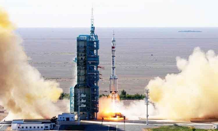 China launches 1st crewed mission for space station construction