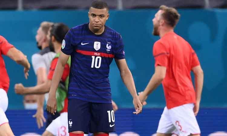 Mbappe 'immensely sad' after failed penalty against Switzerland