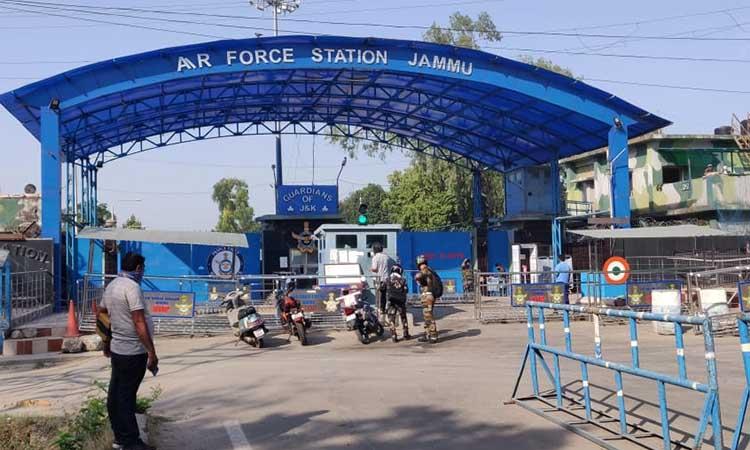 Drone -spotted -and -destroyed -over- -Jammu -Air -Force- Station