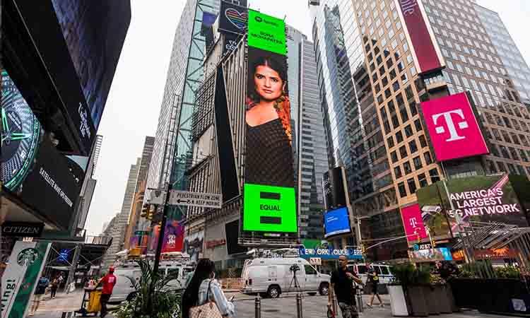 Sona Mohapatra first Indian independent musician to make it to Times Square billboard