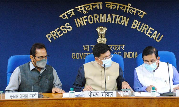 Pralhad-Joshi-Piyush Goyal -Anurag-M.-Abbas-Naqv