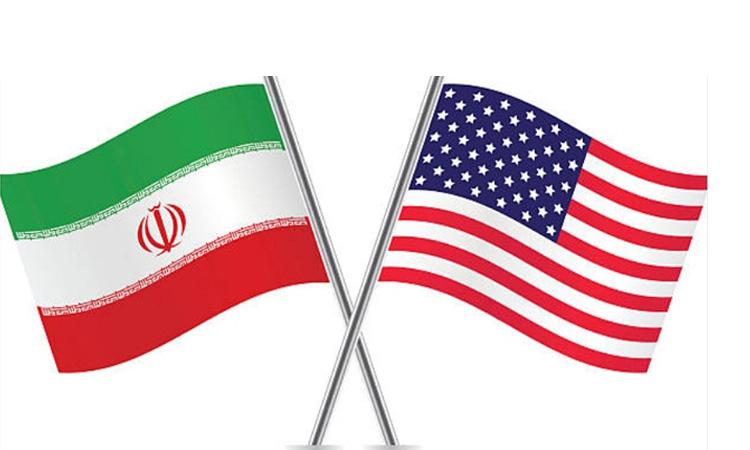 US-Iran-Flags