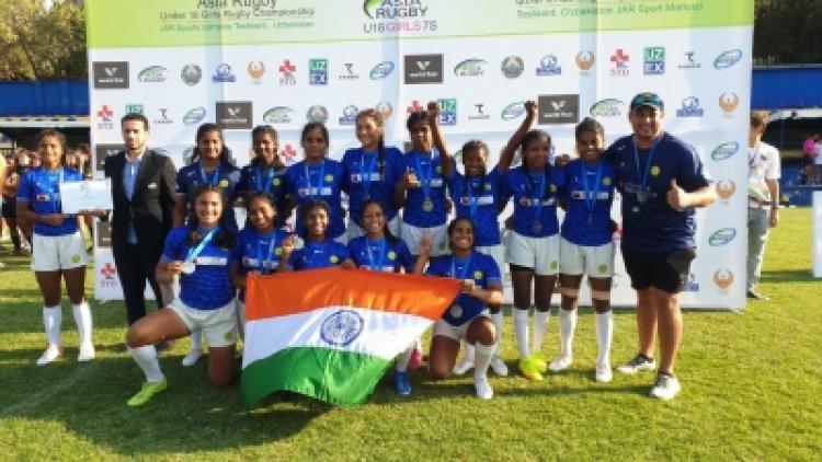 India-win-silver-in-Asian-U18-Girls-Rugby-Sevens-Championship