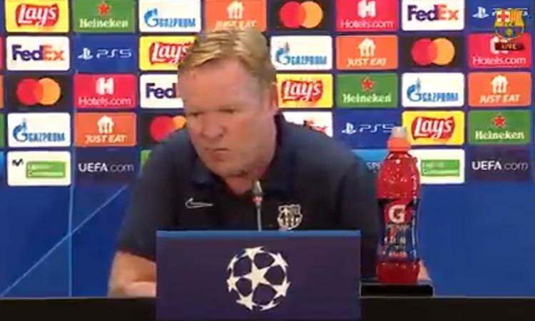FC Barcelona coach Ronald Koeman
