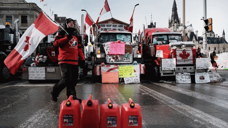 Truckers-Protest-Canada-Vaccine-Mandate
