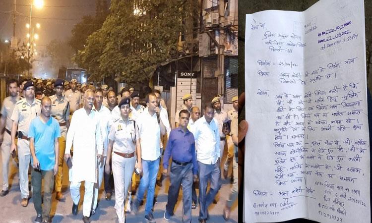 Jahangirpuri-riot-accused-held-press-meet-with-police-video-surfaces