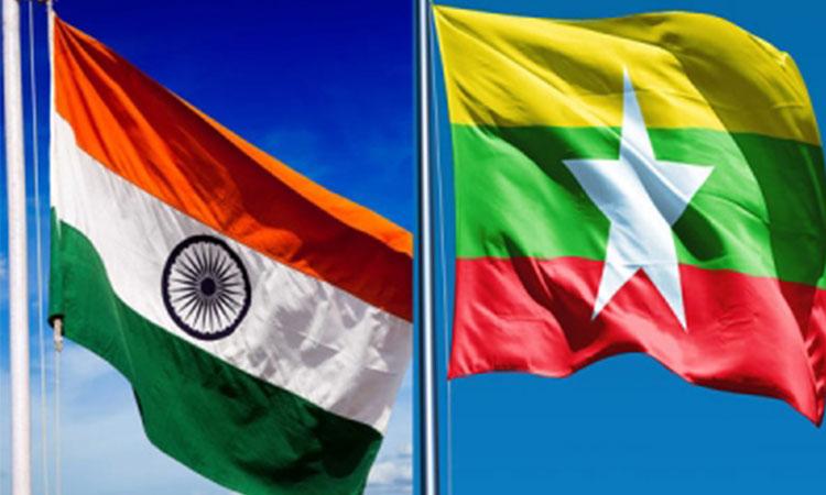 India-Myanmar-Flag
