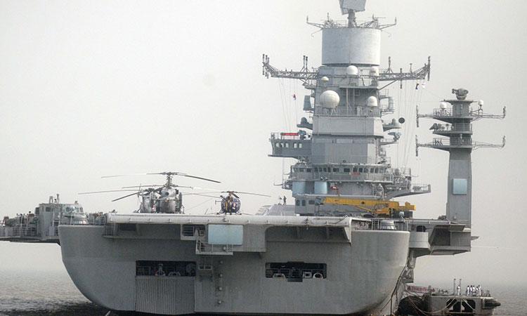 Aircraft-carrier-INS-Vikramaditya