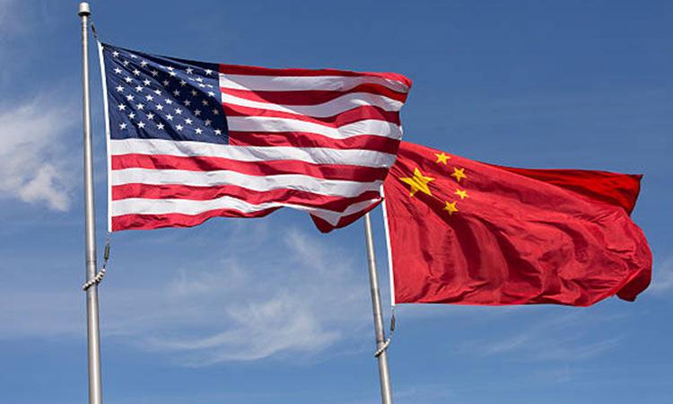 US-China-Flags