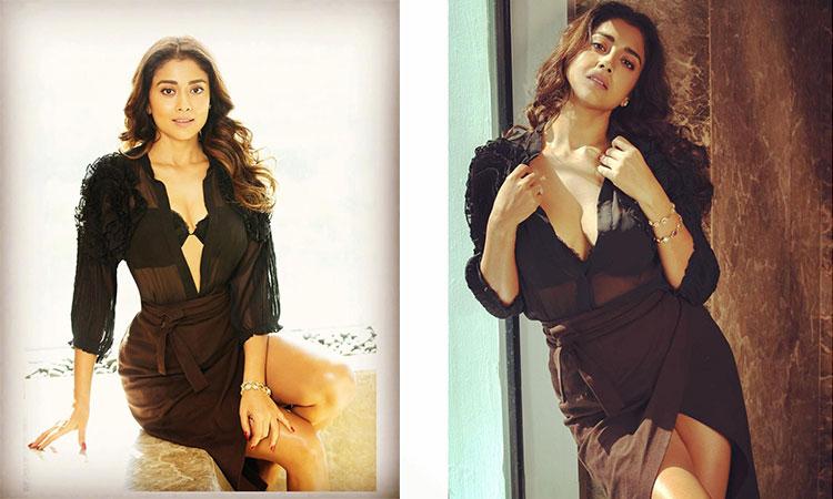 Sriya Saran Chudai - Shriya Saran in black ensemble looks extremely HOT