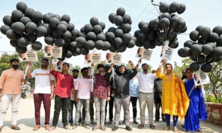 Protests-Telangana-modi