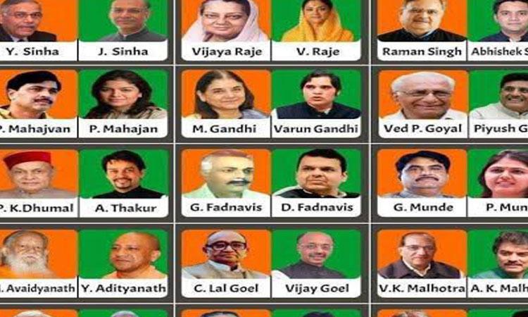 Akhilesh slams BJP on dynasty politics, tweets picture collage