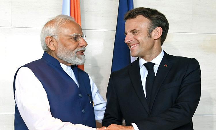 Narendra-Modi-Emmanuel-Macron