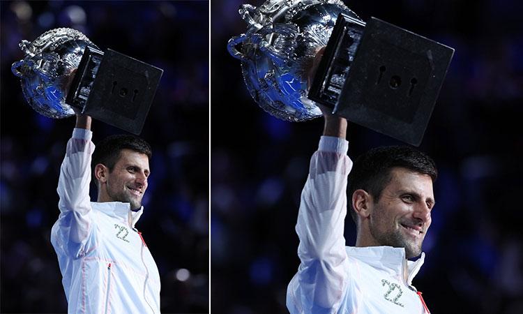 Australian-Open-Djokovic-downs-Tsitsipas-to-win-10th-Melbourne-title-joins-Nadal-on-22-Grand-Slam-crowns