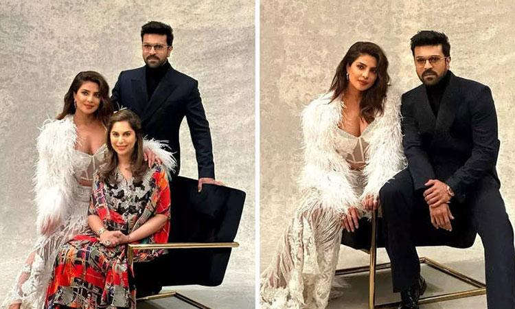 Ram Charan-Upasana Konidela-And-Priyanka Chopra