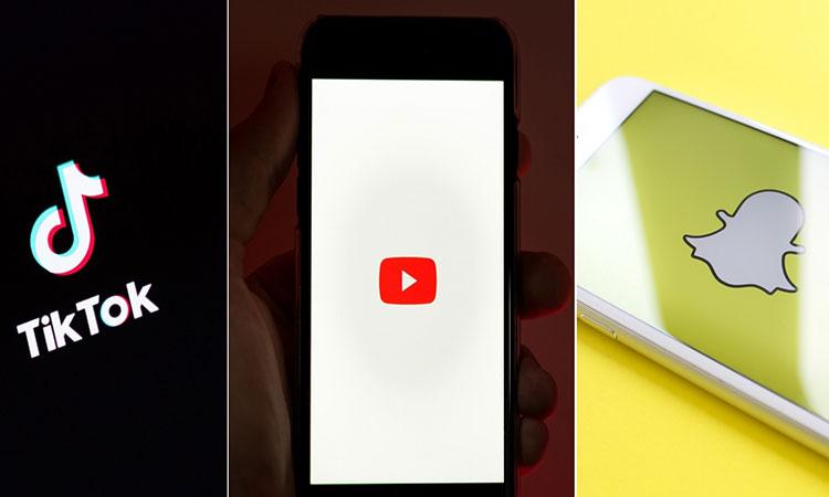 YouTube-TikTok-and-Snapchat