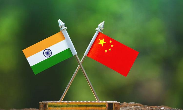 India-china-flag