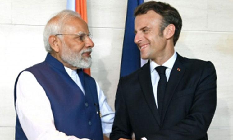 Narendra-Modi-Emmanuel-Macron