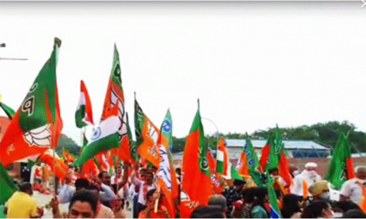 BJP-flags