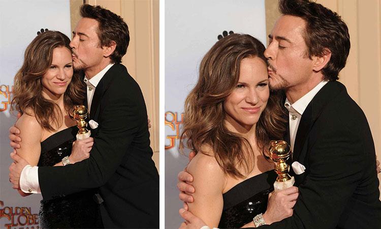 Robert Downey Jr. Recreates Wedding Photo With Wife 18 Years Later