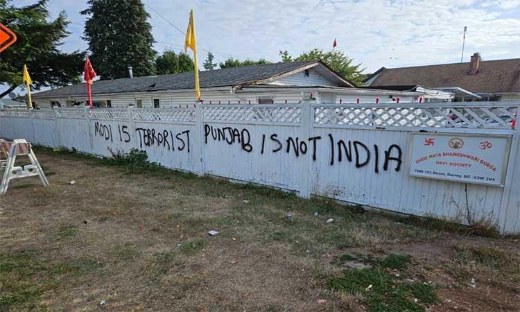 Ahead-of-Khalistan-referendum-another-Hindu-temple-defaced-in-Canada