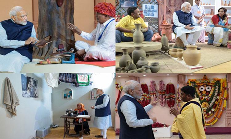 PM-Modi-interacts-with-craftsmen-shares-pictures