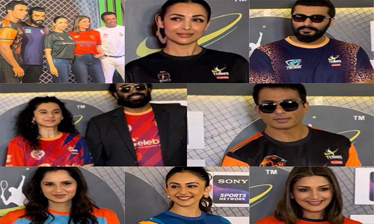 Sonali-Bendre-Malaika-Arora-Arjun-Kapoor-Taapsee-Rakul-Preet-spotted-at-Tennis-Premier-League-auction