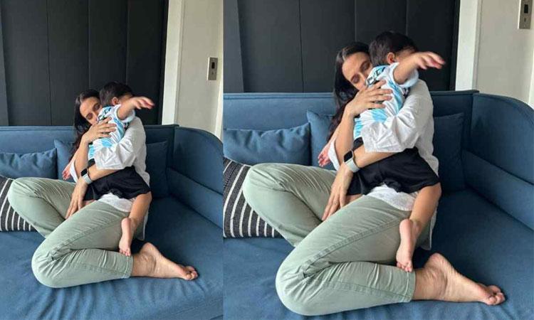 Neha-Dhupia-celebrates-second-birthday-of-son-Guriq