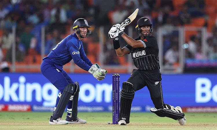 Rachin-Ravindra-smashes-fastest-World-Cup-ODI-century-for-New-Zealand