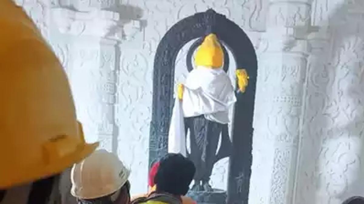 First Glimpse Of Ram Lalla Idol Inside Ayodhya Temple Revealed