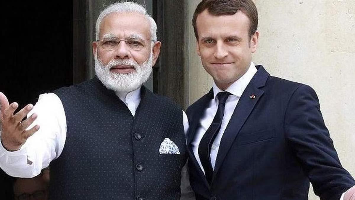 Narendra-Modi-Emmanuel-Macron