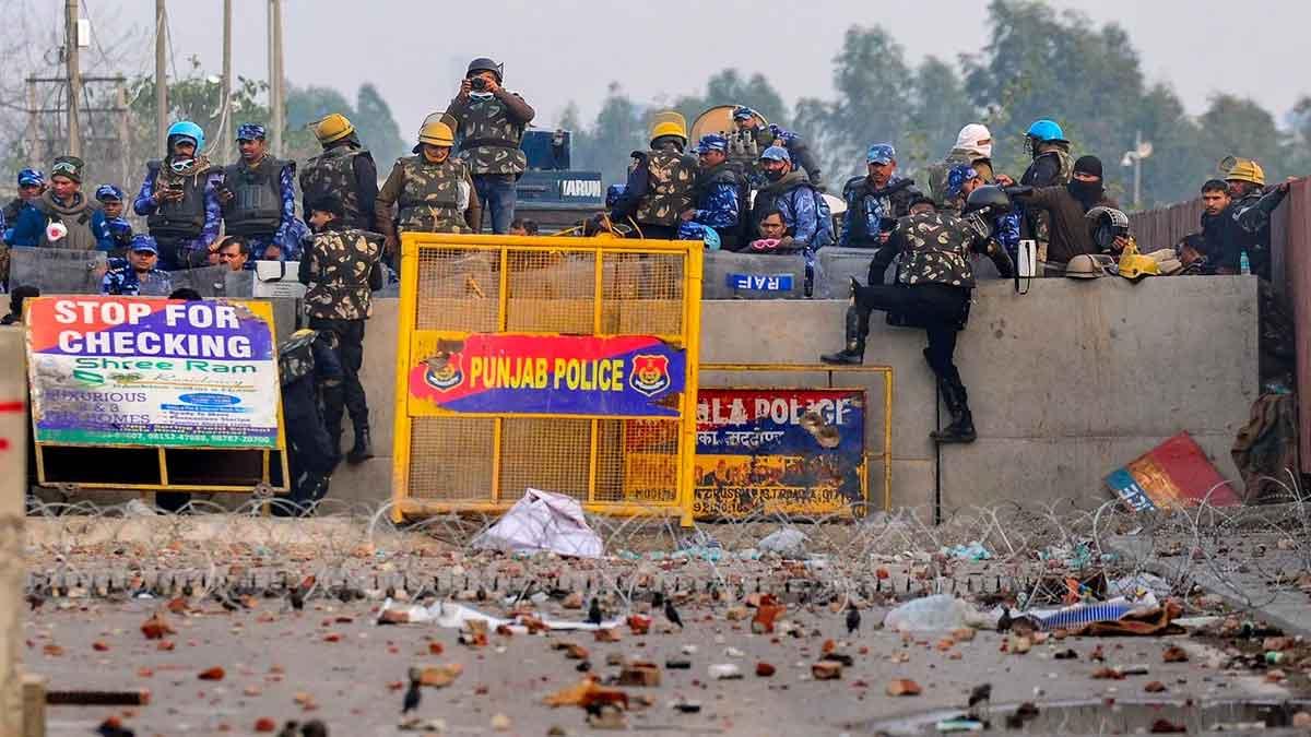 Revived 'Delhi Chalo' March Sparks Tensions: Haryana Urges Punjab Police to Confiscate Bulldozers