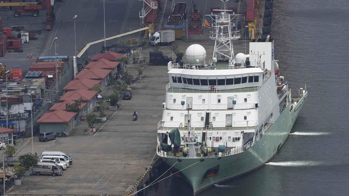 A Chinese research ship Xiang Yang Hong 03 arrived in the Maldives on Thursday