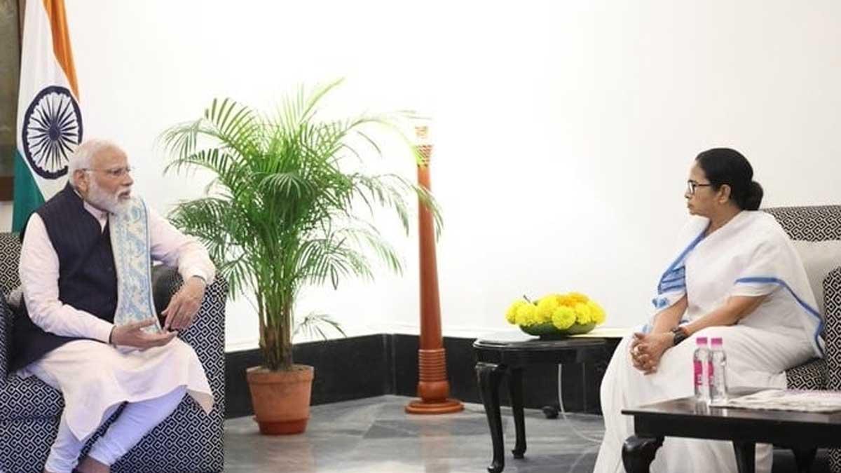 West Bengal Chief Minister Mamata Banerjee met Prime Minister Narendra Modi