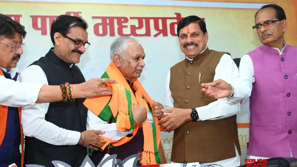 Several-congress-leader-including-former-union-minister-suresh-pachouri,-joined-the-BJP-today