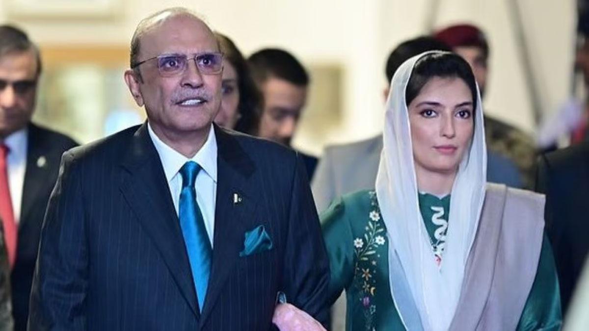 Pakistan-President-Asif-Zardari-with-his-daughter-Asifa-Bhutto-Zardari