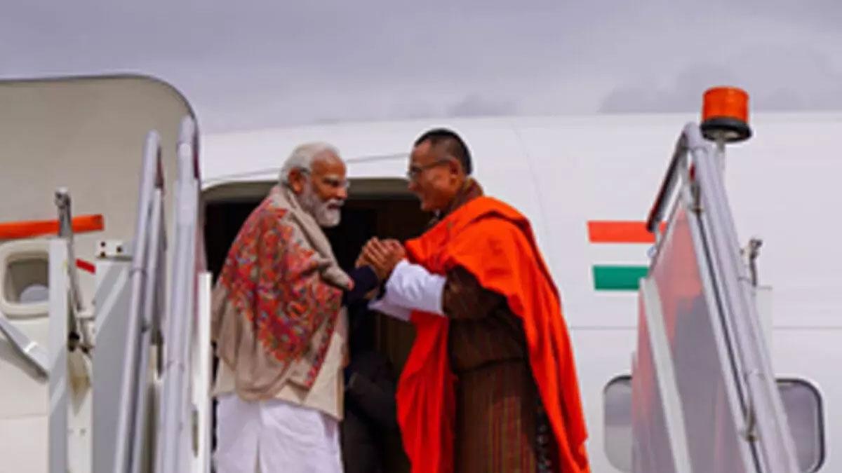 Bhutan-Prime-Minister-Tshering-Tobgay-on-Saturday-lauded-his-counterpart-Prime-Minister-Narendra-Modi