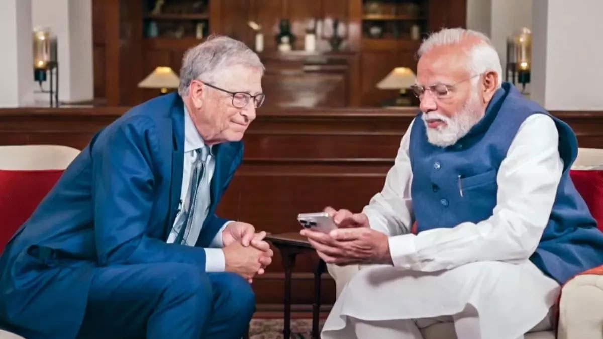 Bill-Gates,-the-co-founder-of-Microsoft-and-a-renowned-philanthropist,-expressed-his-admiration-for-the-technological-advancements-emerging-from-India