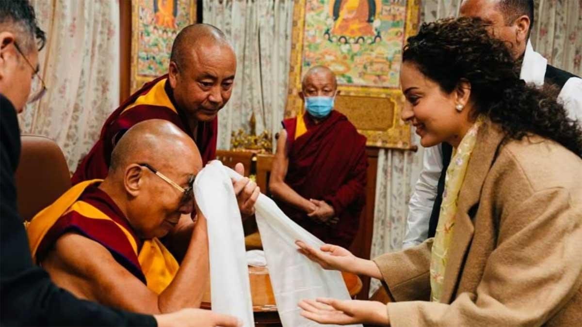 Kangana Ranaut's Pre-Election Visit to Dalai Lama in McLeodganj