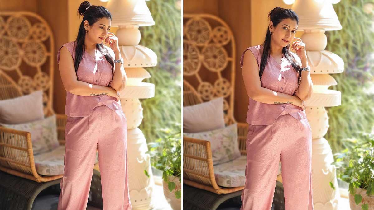 Juhi Parmar Radiates Feminine Charm in Pink Co-ord Set for 'Yeh Meri Family' Season 3 Promotional Campaign