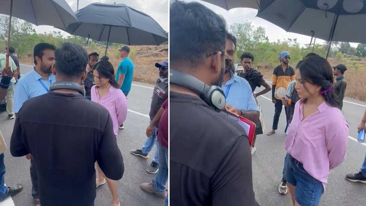 Sunny Leone Spotted Shooting for Upcoming Malayalam Project in Kerala
