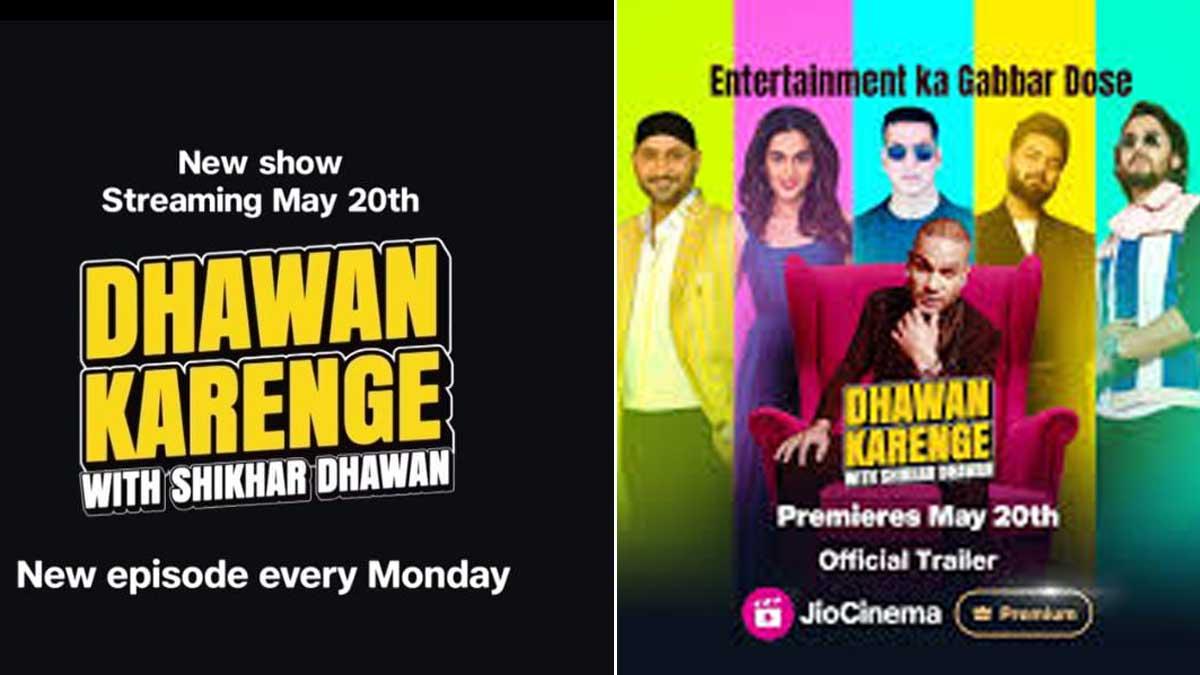 WATCH | Shikhar Dhawan Ventures into Hosting with 'Dhawan Karenge' Chat Show Premiere